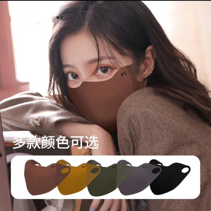 New Winter Mask For Women With Good Looks, Sponge 3D Warm And Cold-Proof V-Face Thickness For Men And Women, Washable - Image 5